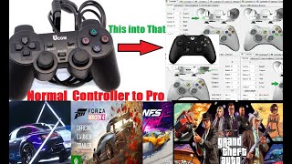 Play All pc games by using a USB Gamepad working 100 [upl. by Onitsirc]