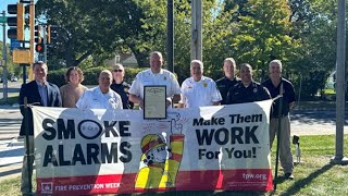 2024 Fire Prevention Week Press Event Lansing FD [upl. by Leipzig]