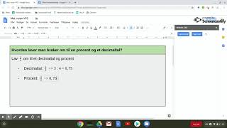 Hvordan laver man brøker om til procent og decimaltal [upl. by Einnahpets517]