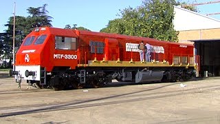 Presentaron las nuevas locomotoras Materfer hecha en Córdoba [upl. by Evangelist]