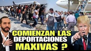 ALERTA EMPIEZAN LAS DEPORTACIONES MAXIVAS DE SALVADOREÑOS  DE EEUU MAS DE 200 MIL [upl. by Wittenburg103]