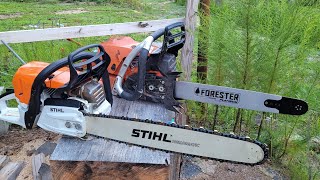 Comparing th Stihl MS400c to the Echo CS7310 [upl. by Kajdan376]