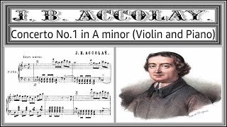 Accolay Jean Baptiste violin concerto no 1 for violin and piano sheet Music [upl. by Airdnax]