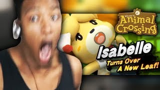 ETIKA REACTS TO ISABELLE SMASH ULTIMATE  ANIMAL CROSSING SWITCH REVEAL  NINTENDO DIRECT 2018 [upl. by Llenram]