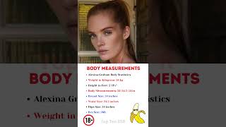 Alexina Graham Body Statistics shorts ytshortsvideo [upl. by Naillimixam101]