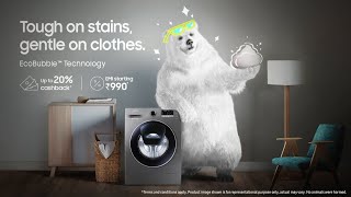 Samsung EcoBubble™ Washing Machine [upl. by Prouty430]