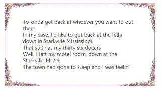 Johnny Cash  Starkville City Jail Lyrics [upl. by Kin]