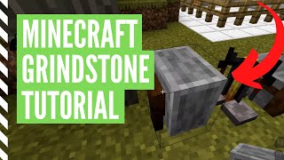 How To Make A GRINDSTONE In Minecraft And Use It [upl. by Uzzial348]