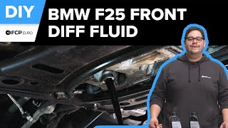 BMW X3 Front Differential Fluid Replacement Service DIY 20112017 BMW X3 F25 xDrive28i xDrive35i [upl. by Culley391]