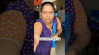 Being a Solo Creator🤣🤣 sathishanithaexpress shorts comedyvideos funny realitycomedy comedy [upl. by Nael]