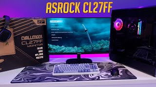 100Hz VAI SUBSTITUIR 75hz Monitor Gamer ASRock Challenger CL27FF  Unboxing e Primeiras Impressões [upl. by Marcille]