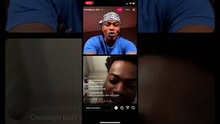 Bmg Upperclass presses Crooklyn Reaction on live telling home to “Drop the Addy”🥊 [upl. by Zelazny]