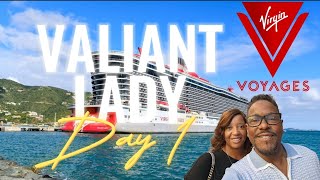 quotDay 1 Adventure on the Valiant Lady Setting Sail with Virgin Voyagesquot [upl. by Juieta562]