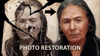 Photo Restoration  PHOTOSHOP   02 [upl. by Thier884]