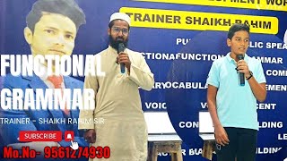 Functional Grammar ll Trainer Shaikh Rahim ll Vision English House Academy UDGIR [upl. by Euqinom154]