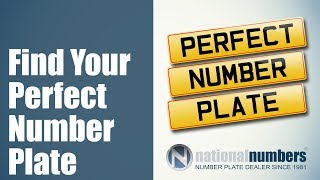 Find Your Perfect Number Plate  National Numbers [upl. by Opal983]