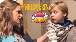 BACKSTAGE FUN AT FULLER HOUSE 🎬 WITH ANDREA BARBER [upl. by Enoitna]