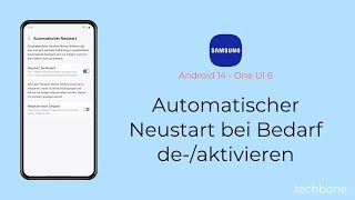 Automatischer Neustart bei Bedarf aktivieren oder deaktivieren  Samsung Android 14  One UI 6 [upl. by Blodgett]