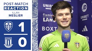 “It was a tough game”  Illan Meslier  Leeds United 10 Stoke City [upl. by Cchaddie59]