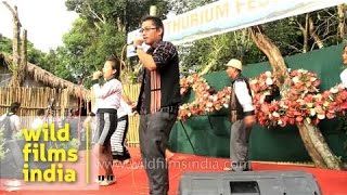 Mizo folk song by Laldinpui and Lalremoia  Anthurium Festival [upl. by Anwahsal]