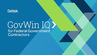 GovWin IQ Federal Overview [upl. by Sioux]