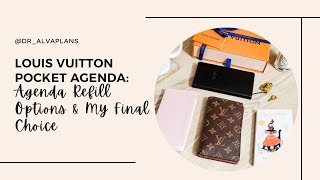 Louis Vuitton Pocket Agenda Agenda Refill Options amp My Final Choice [upl. by Gilmore775]