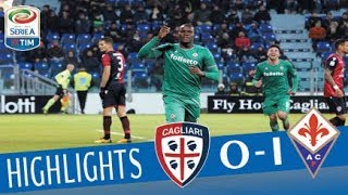 Cagliari  Fiorentina 01  Highlights  Giornata 18  Serie A TIM 201718 [upl. by Ztnarf]