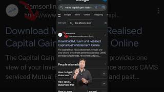 How to Download Capital Gain Statement  Cams and Kfintech capitalgainstatement financialyear [upl. by Roselin]