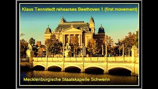 Klaus Tennstedt rehearses Beethoven symphony no 1 in C major first movement [upl. by Isabea336]