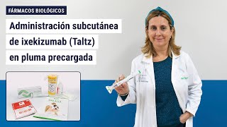 Administración subcutánea de ixekizumab Taltz en pluma precargada [upl. by Bathsheb]