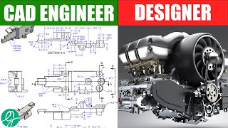 CAD ENGINEER VS DESIGN ENGINEER MAIN DIFFERENCE [upl. by Akitnahs220]