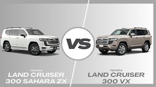 Toyota Land Cruiser 300 Sahara ZX Vs Toyota Land Cruiser 300 VX [upl. by Gudren]