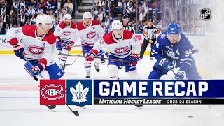 Canadiens  Maple Leafs 1011  NHL Highlights 2023 [upl. by Kciredec]