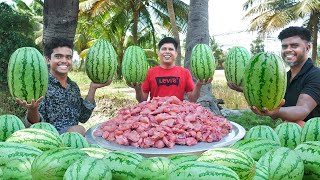 WATERMELON CHICKEN BIRYANI  Yummy Watermelon Dum Biryani Recipe  Village food [upl. by Nivahb877]