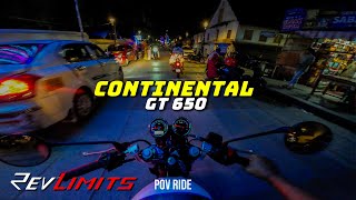 2021 Royal Enfield Continental GT 650  Narrow road POVRide 198  RevLimits [upl. by Normalie]