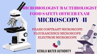 MICROSCOPY PART II Microbiologist Exam  Kerala Water Authority  Food Safety Officer Exam KPSC [upl. by Thetos829]