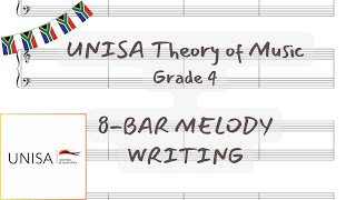 8Bar Melody Writing  Grade 4 UNISA Theory of Music [upl. by Preston]