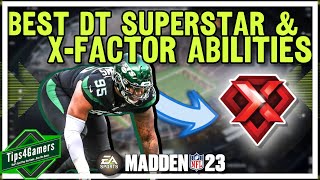 Best DT Superstar and XFactor Abilities in Madden 23 Franchise Mode [upl. by Evangeline]