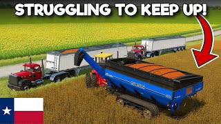 EVEN THE BIG KIT CANT KEEP UP  BIG FLATS TEXAS  Farming Simulator 22  Episode 3 [upl. by Nuajed467]