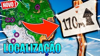 VISITE OS 5 MARCADORES DE ELEVAÇÃO MAIS ALTOS DA ILHA  Fortnite [upl. by Alathia]