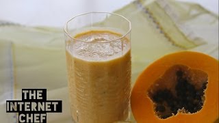 How To Make Papaya Smoothie  HEALTH HACK [upl. by Notlrac926]