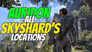 ESO Auridon All Skyshard Locations 2021 [upl. by Annerb499]