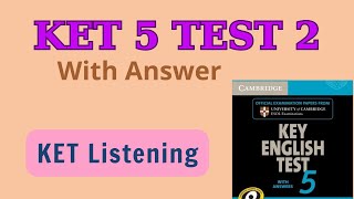 Cambridge KET 5 listening test 2 [upl. by Goto]