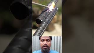 Strong welding technique on straight jointsof iron rods [upl. by Adnol]