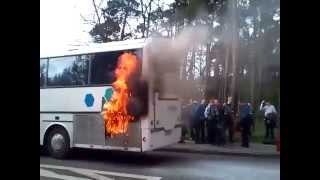 Pożar autobusu z maturzystami [upl. by Shing]