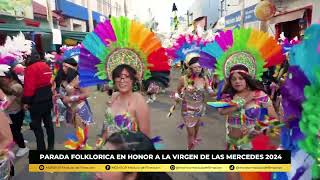 PARADA FOLKLORICA EN HONOR A LA VIRGEN DE LAS MERCES 2024 JULIACA  MONITOR [upl. by Malissia]