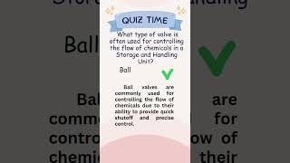 QUIZ TIME Which Valve Controls Chemical Flow in Storage Units [upl. by Rafiq]