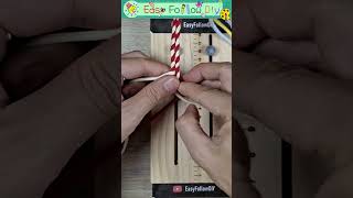 2 ways make simple Macrame Friendship Bracelet 4 Strand Braid ONLY bracelets  Full Tutorial⬆️URL [upl. by Alol]