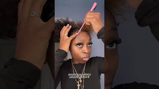 curlyhairstyles edgestutorial hairstyles edges naturalhairstyles curly naturalhair curls [upl. by Teece]