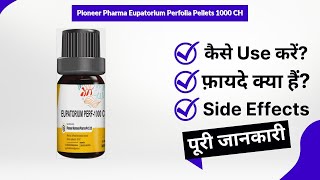 Pioneer Pharma Eupatorium Perfolia Pellets 1000 CH Uses in Hindi  Side Effects  Review [upl. by Marti]